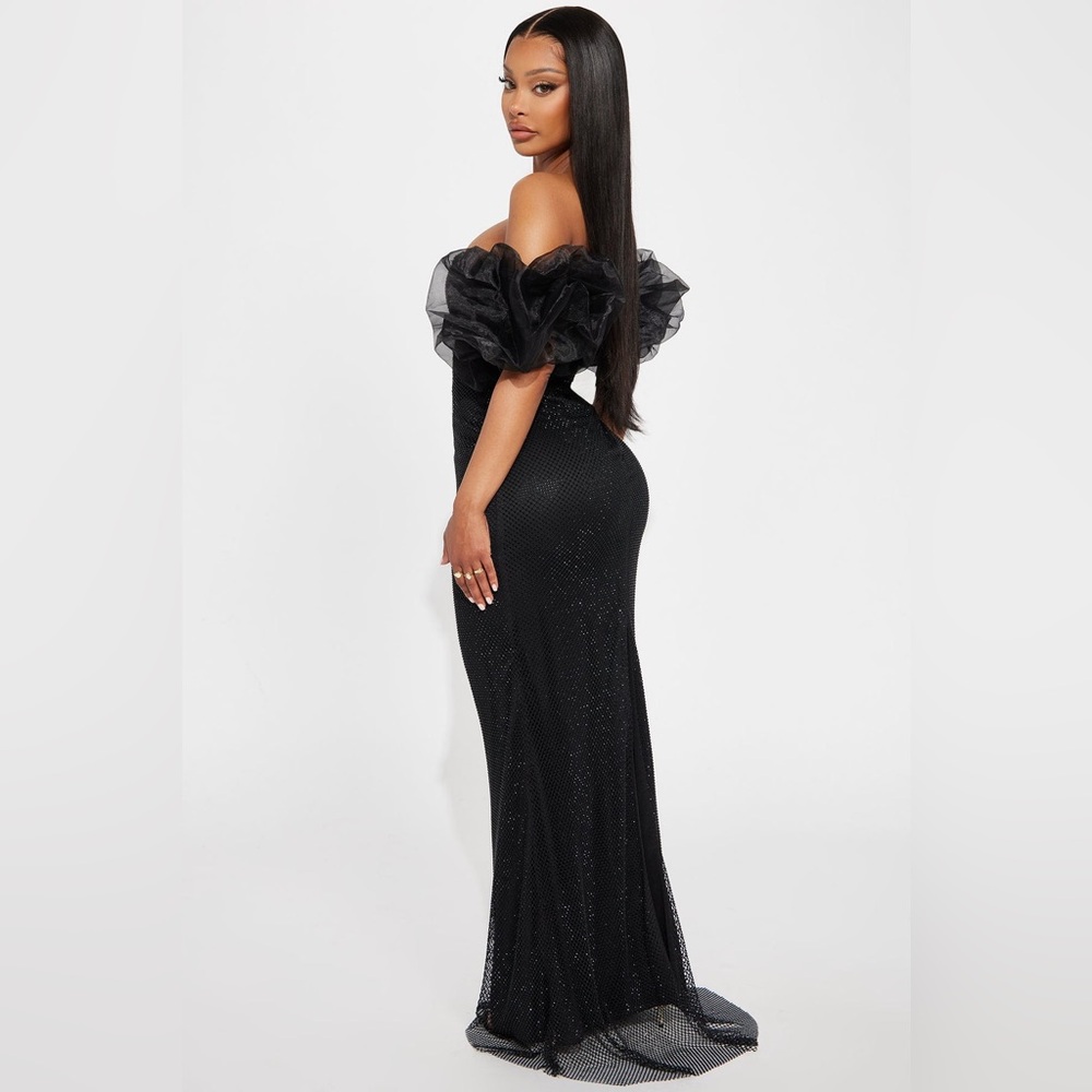 Fashion Nova Black Strapless Dress